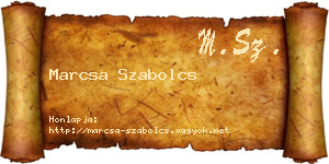 Marcsa Szabolcs névjegykártya